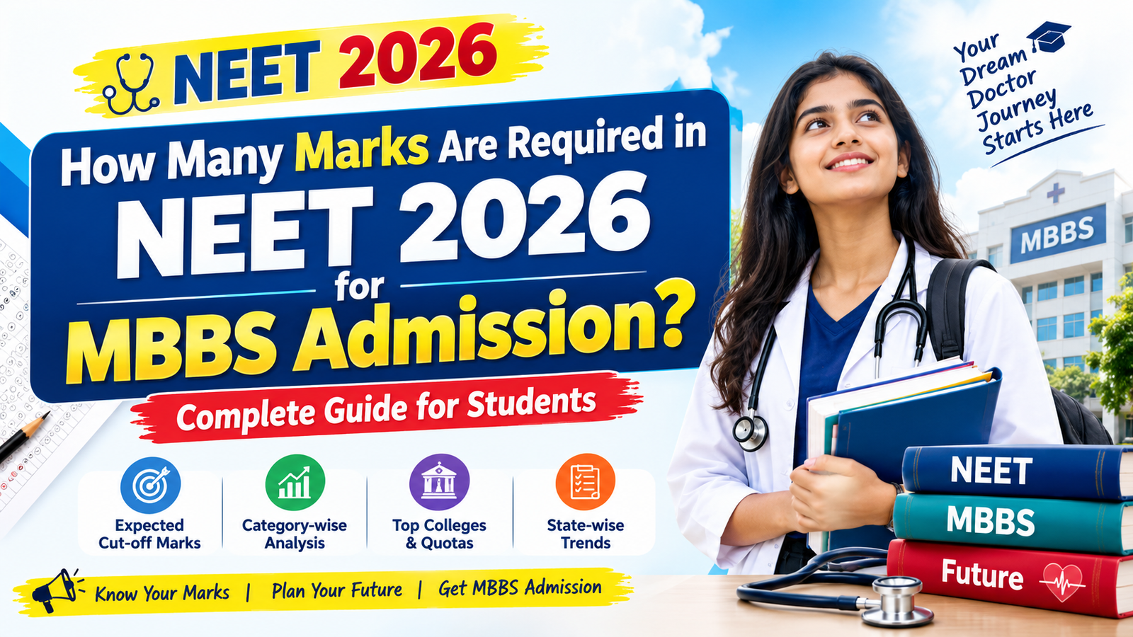What number of Marks Are Required in NEET 2026 for MBBS Admission? whole guide for students